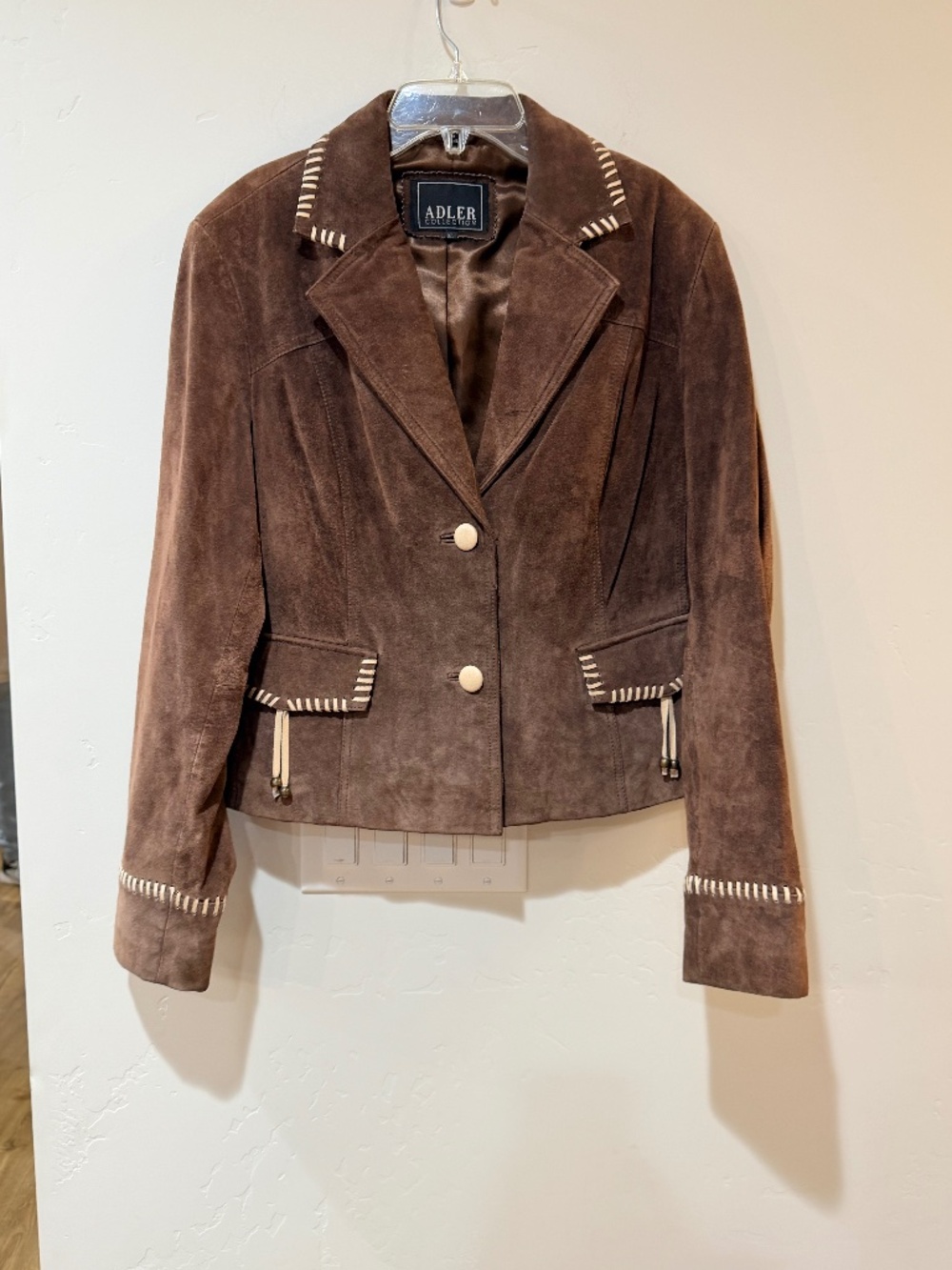 ALDER Collection Vintage Suede Leather Western Jacket Coat Women's Size XL